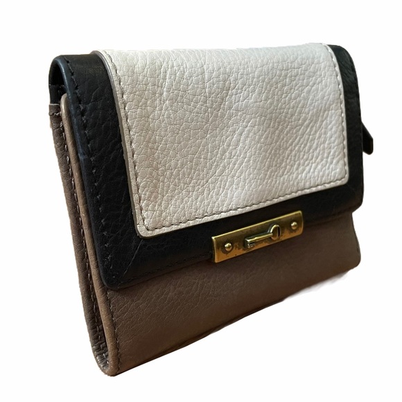 Vintage Fossil Leather Trifold Color-Block Wallet - Picture 9 of 9